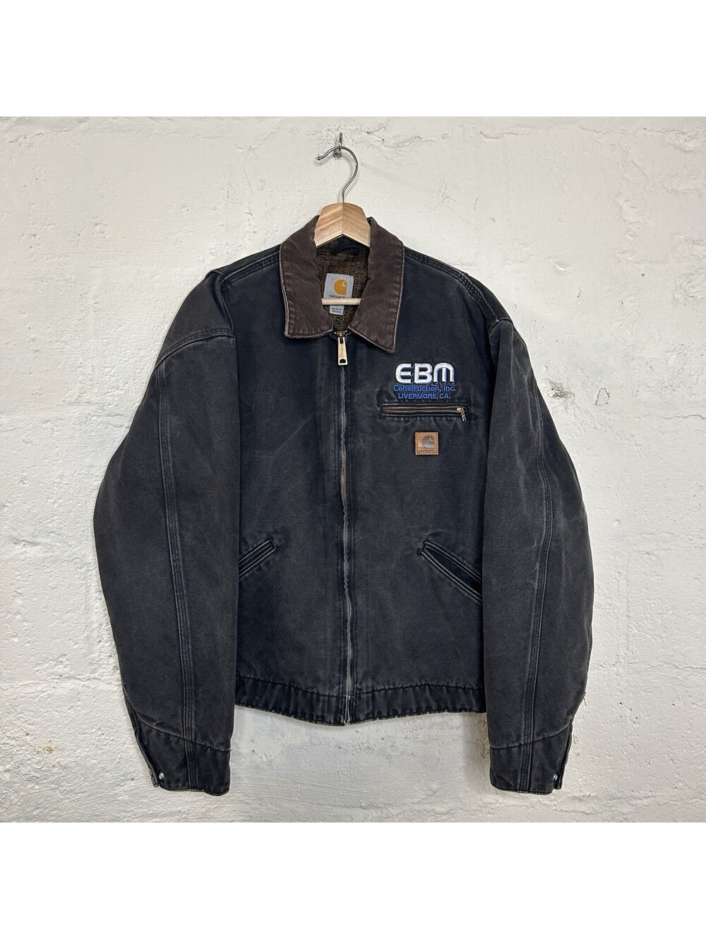 Vintage Distressed Blanketed Carhartt Detroit Jacket “Black” J97 BLK Men’s XL